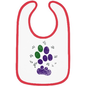 Discover AroAce Cat Paw Prints Bibs