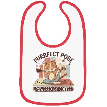 Discover yoga pose powered by coffee Bibs