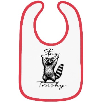 Discover Stay Trashy Raccoon squad Bibs