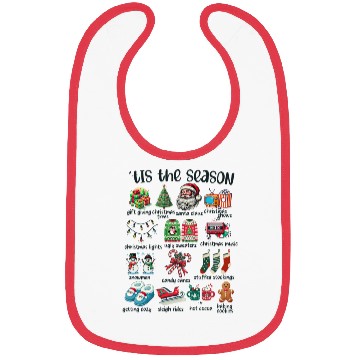 Discover Tis The Season Low Bibs