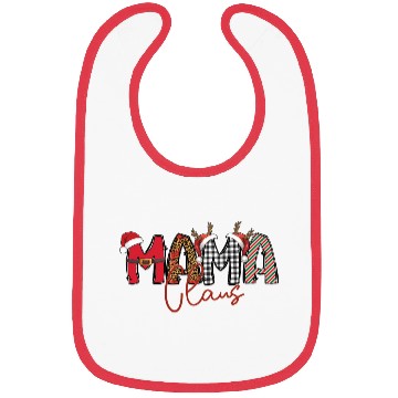 Discover Mama Clus Hat, Merry Christmas Bibs