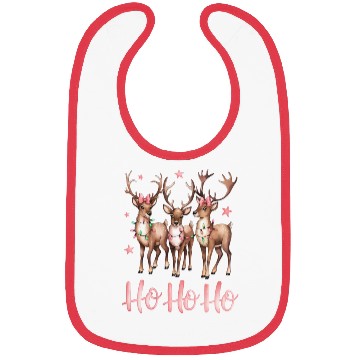 Discover Ho Ho Ho Deer, Merry Christmas Bibs