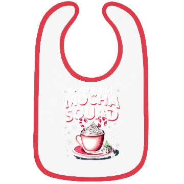 Discover Peppermint Mocha Squad Bibs
