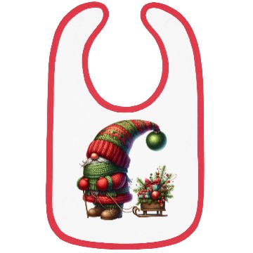 Discover Gnome Christmas, Merry Christmas Bibs