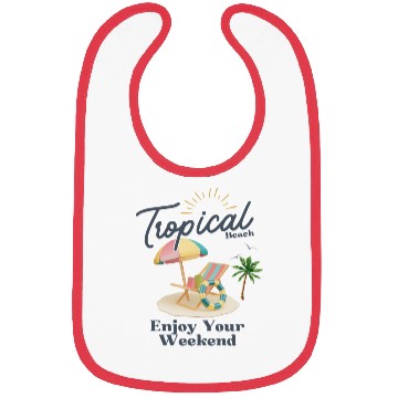 Discover Tropical Beach Weekend Vibes - Relax in Style Bibs