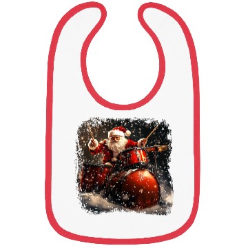 Discover Santa drummer Bibs