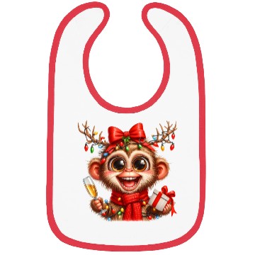 Discover Christmas Merry Christmas For Gift Monkey Bibs