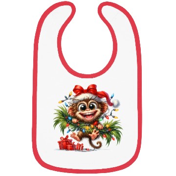 Discover Christmas Merry Christmas For Gift Monkey Bibs