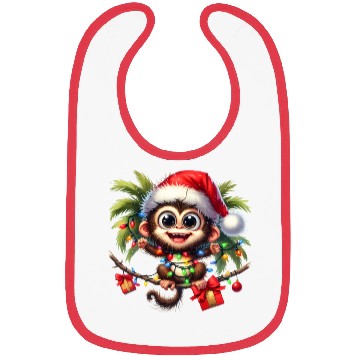 Discover Christmas Merry Christmas For Gift Monkey Bibs
