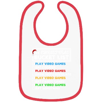 Discover Christmas Bucket List Video Games Xmas Gamer Bibs