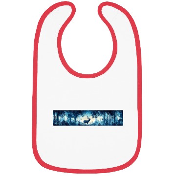 Discover Celestial Deer in the Indigo Forest Bibs
