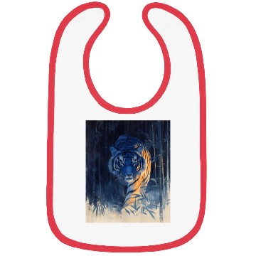 Discover Majestic Tiger in the Bamboo Forest Bibs