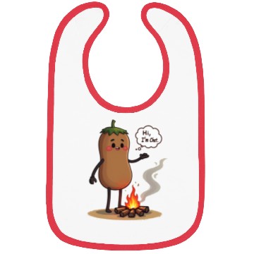 Discover Chestnuts Roasting Christmas Cartoon Bibs