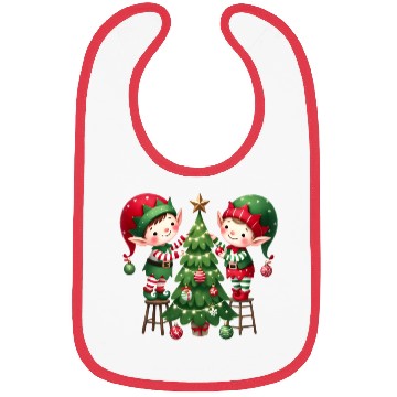 Discover Merry christmas, Christmas Retro Bibs