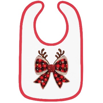 Discover Christmas Coquette Bow, Merry Christmas Bibs