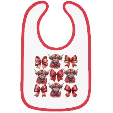 Discover Christmas Bow, Merry Christmas Bibs