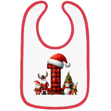 Discover Merry Christmas, Christmas Retro Bibs