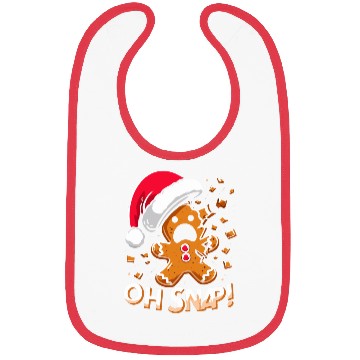 Discover Gingerbread Oh Snap Funny Christmas Bibs
