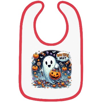 Discover Halloween Candy Ghost Design Bibs