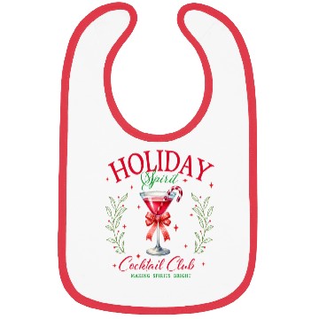 Discover Holiday Spirit Cocktail Club Bibs