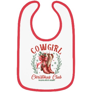 Discover Cowgirl Christmas, Christmas Vintage Bibs