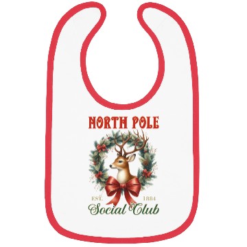 Discover North Pole Soociial Clubb Bibs