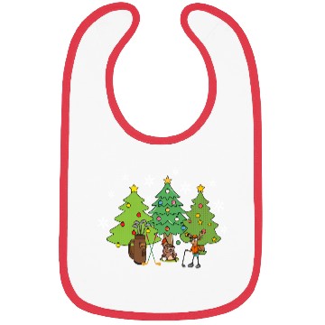 Discover sport funny animal moose playing golf Bibs