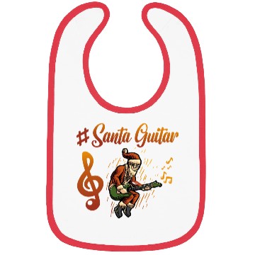 Discover Santa Guitar Bibs