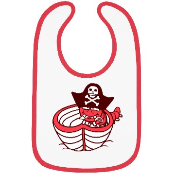 Discover Funny Worm Caterpillar Pirate Sweet Paddle Rowing Bibs