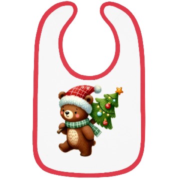 Discover Merry Christmas, Christmas Retro Bibs