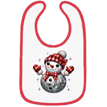 Discover Christmas Disco Snowman Bibs