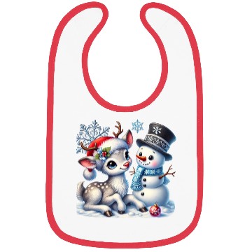 Discover Snowman Christmas, Merry Christmas Bibs