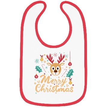 Discover Christmas Reindeer Bibs