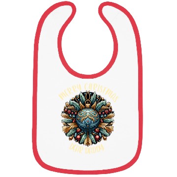 Discover Merry Christmas dear Daddy last minute gift Bibs