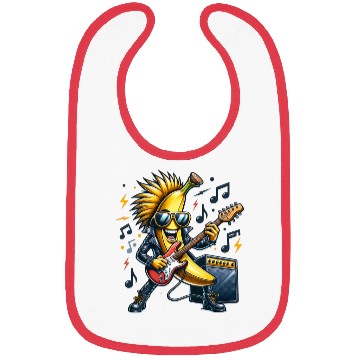 Discover Rockin’ Banana Guitar Cool Vibes Bibs