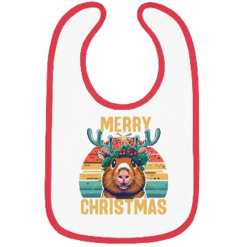 Discover Funny Guinea Pig Christmas Bibs