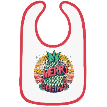 Discover Pineapple Christmas Bibs