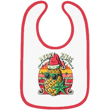 Discover Pineapple Christmas Bibs