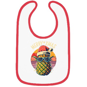 Discover Pineapple Christmas Bibs