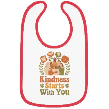 Discover Kindness Starts With You - Diverse Community Bibs