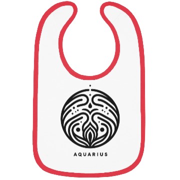 Discover Zodiac Aquarius Bibs