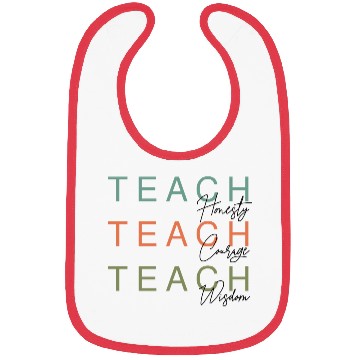 Discover new teacher gift Compassion Kindness Confidence Bibs