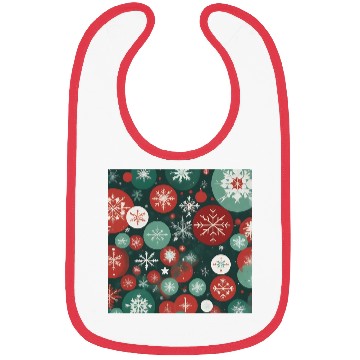 Discover Winter Geometric Harmony Pattern 1 Bibs