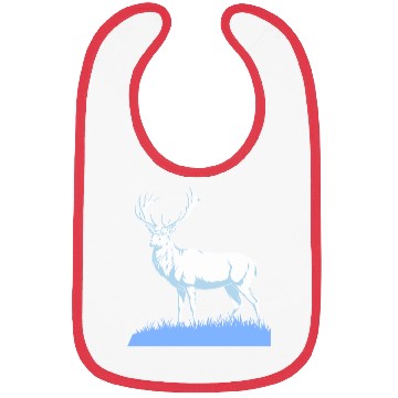 Discover White Stag Deer Standing In Grass Bibs
