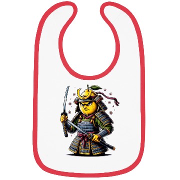 Discover Samurai Lemon Warrior Blossom Art Bibs