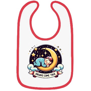 Discover Dreams Come True Under Starry Night Sky Bibs