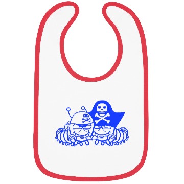 Discover 2 Evil Caterpillars Pirates Team Friends Comic Fun Bibs