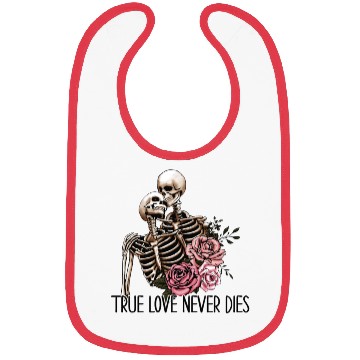 Discover True love never dies, Valentines Retro Bibs