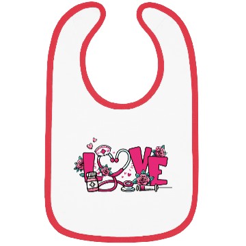 Discover Valentines Day, Valentine Retro Bibs