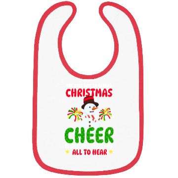 Discover Christmas Cheerleader Christmas Cheer Loud Hear Bibs